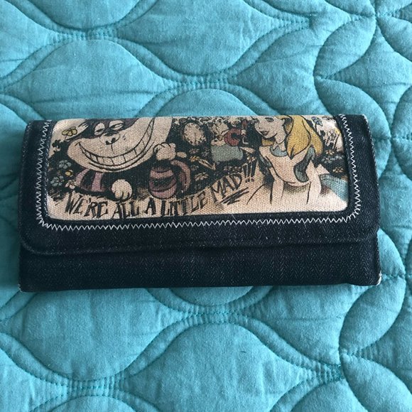 Disney Handbags - ALICE IN WONDERLAND WALLET Was Exclusive @ Disney Tren-D Boutique Disney Springs